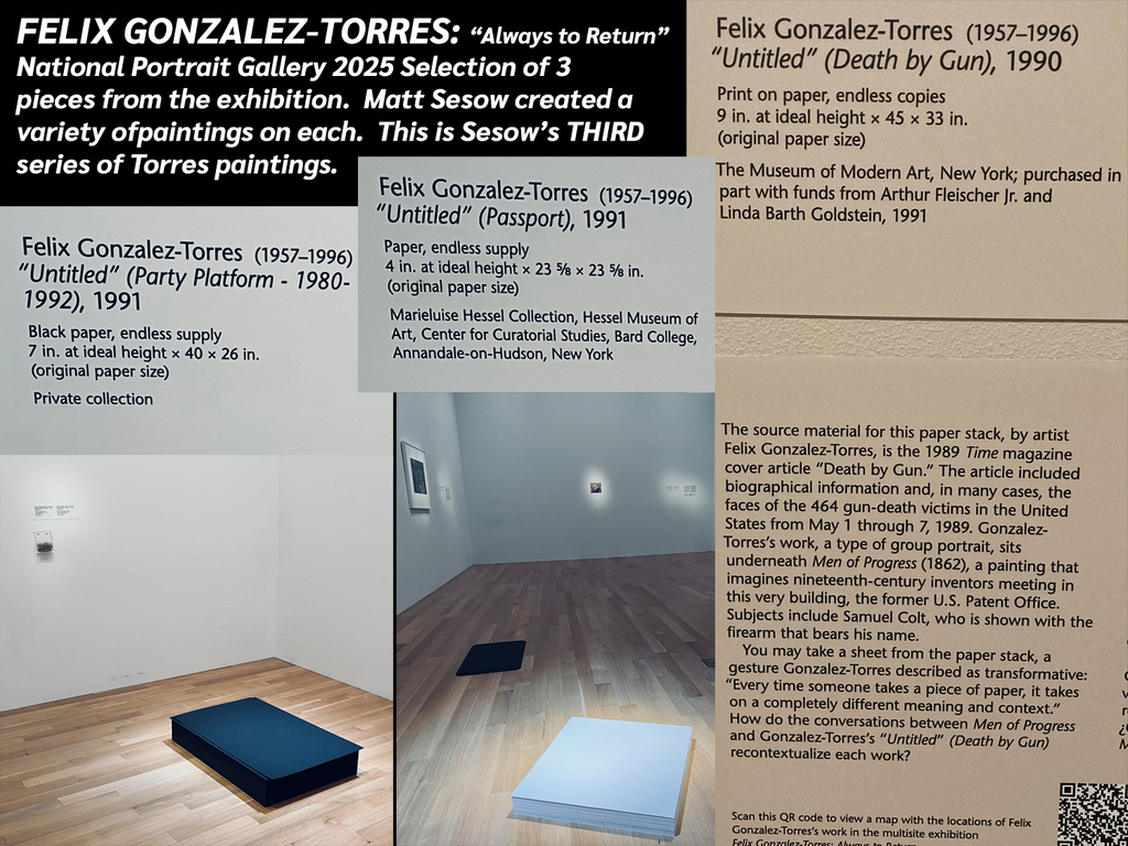 Felix Gonzalez-Torres exhibit at the National Portrait Gallery in Washington DC