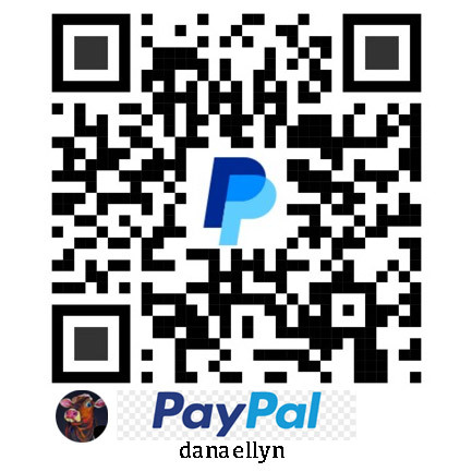 QR code to send money to Dana Ellyn via Paypal